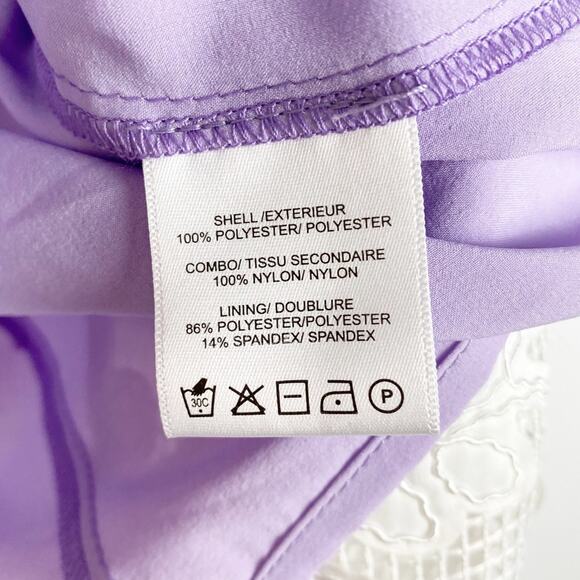Belle Badgley Mischka Lace and Lavender Fit and Flare Dress Women’s Size 2 - Picture 7 of 11